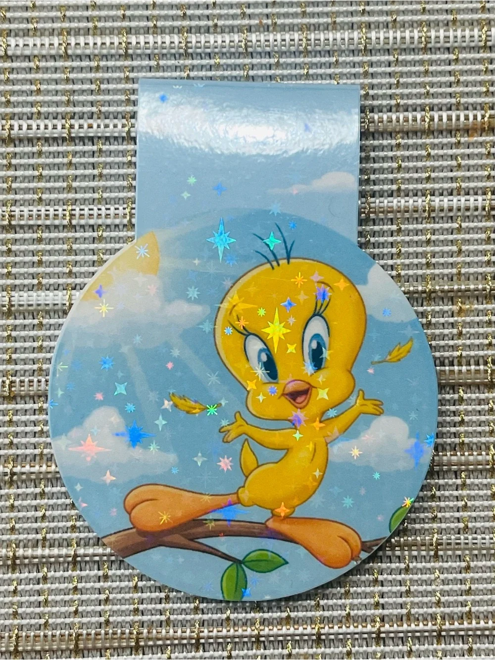 Tweety Bird Yellow 3D printed Keychain and magnetic bookmark set
